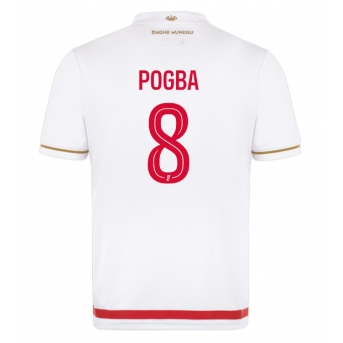 Billige Fotballdrakt AS Monaco Paul Pogba #8 Replika Hjemmedrakt 2025-26 Kortermet